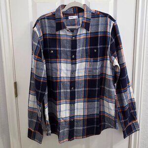 New SONOMA Goods for Life Plaid Flannel Shirt – Size Large (Standard Fit)